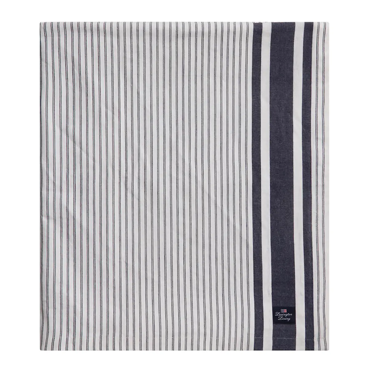 Lexington Icons randig duk oxford 180x180 cm white/dress