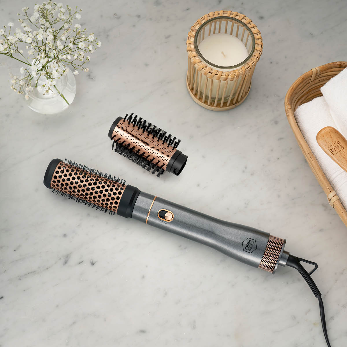 OBH Nordica Artist Keratin Care varmluftsstyler 650W grå