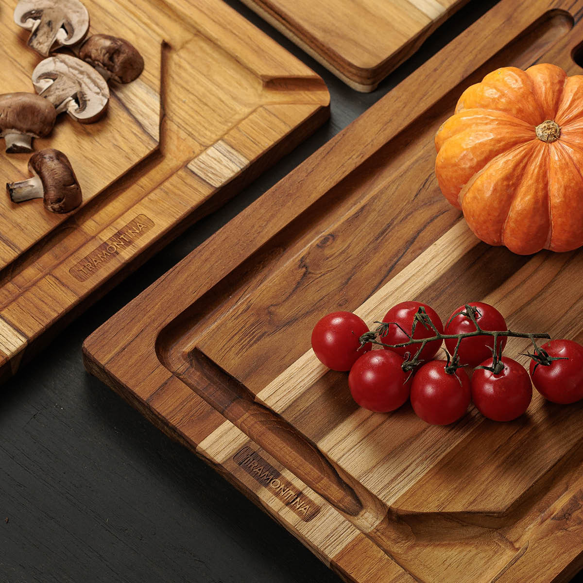 Tramontina Skjærebrett i tre 3 deler teak