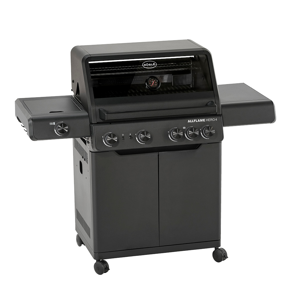 Rösle - AllFlame Hero 4 Kaasugrilli 21000W Musta