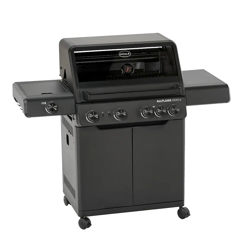 AllFlame Hero 4 gassgrill 21000W svart
