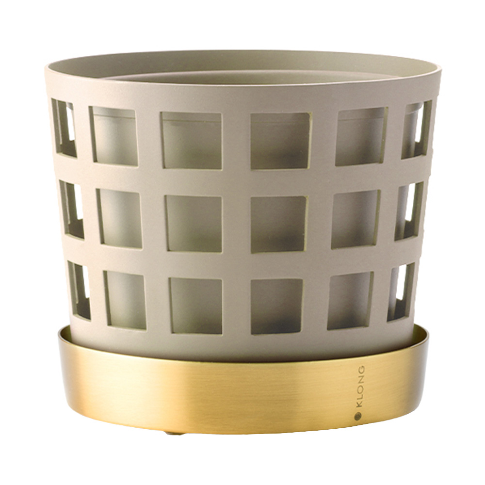 Klong - Trio Square Kukkaruukku 12 cm Beige