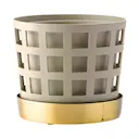 Kruka Trio Square 12 cm Beige