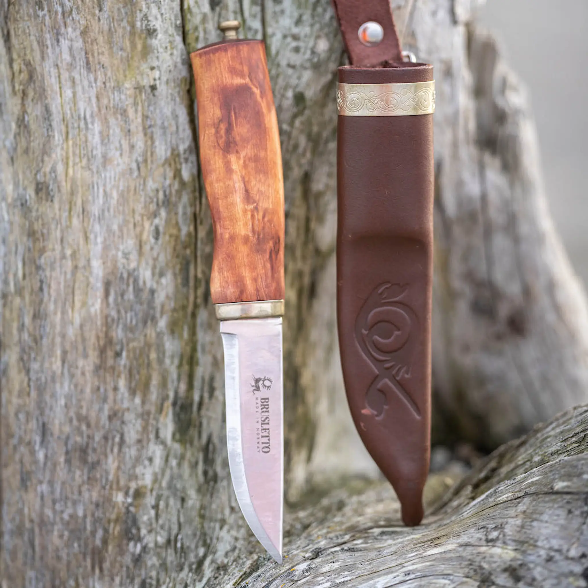 Brusletto Norgeskniven Vuolupuukko 21 cm Visakoivu