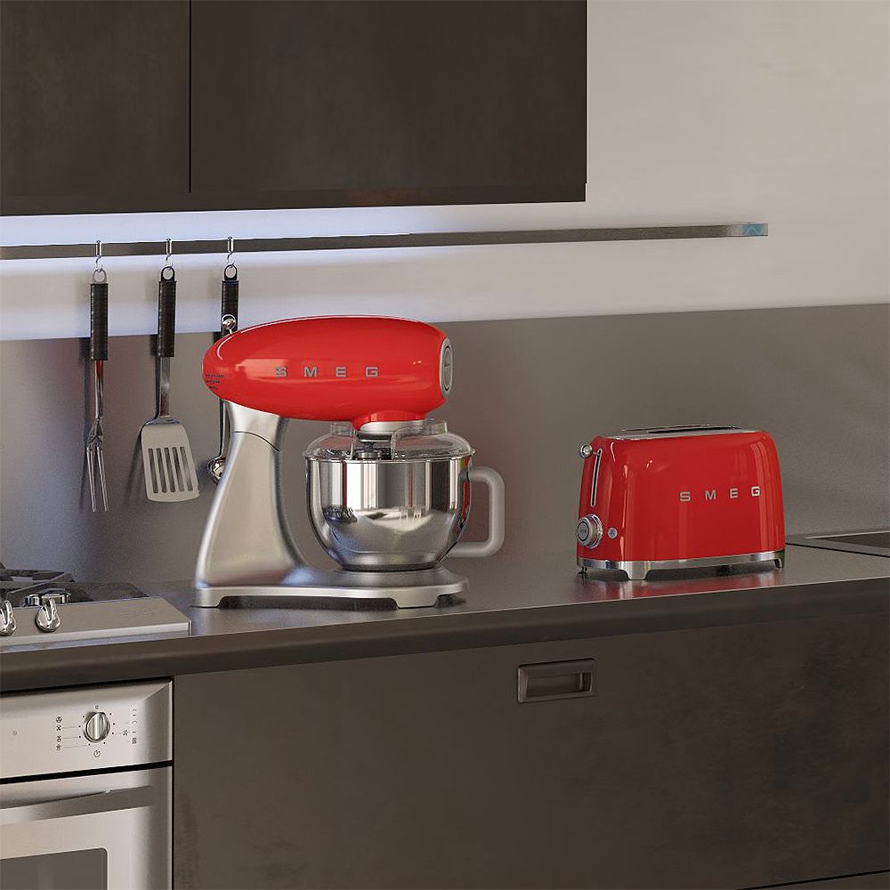 Smeg Brødrister TSF01 2 skiver rød