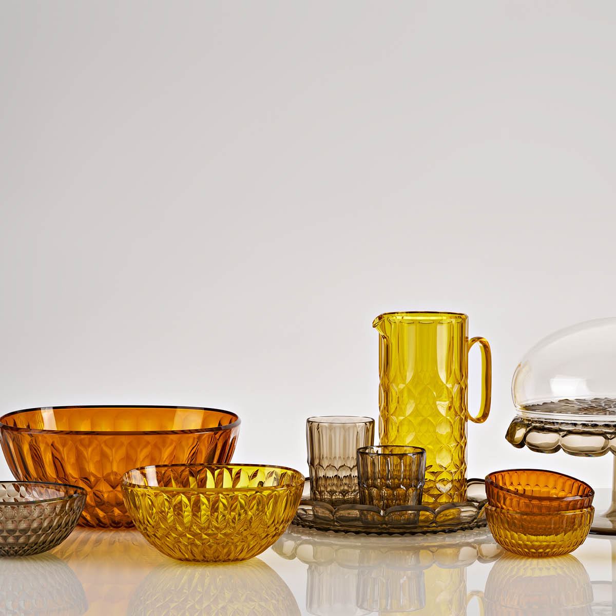 Guzzini Vanity tumbler hög 48 cl bioplast Mönster 2 Smoke