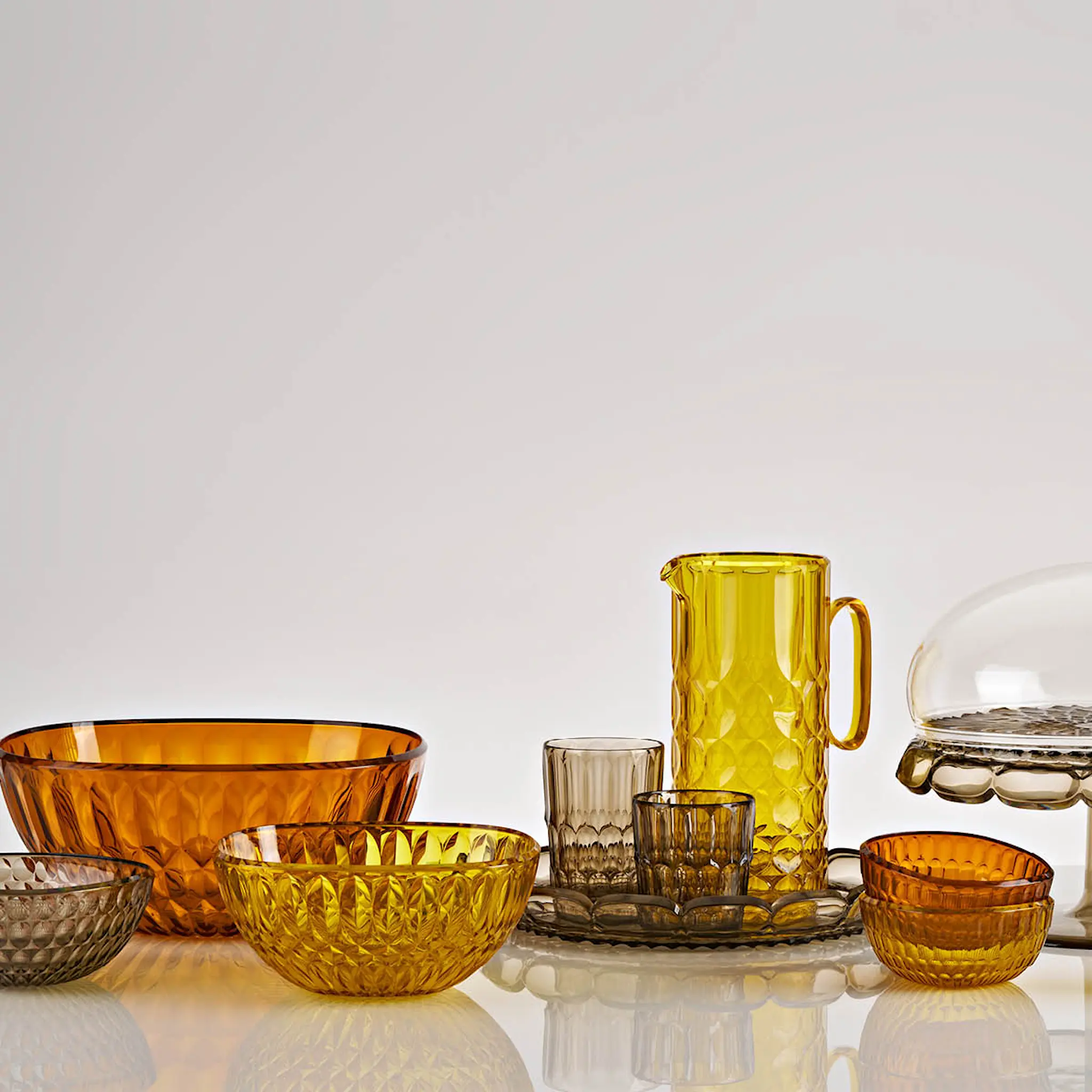 Guzzini Vanity tumbler hög 48 cl bioplast Mönster 2 Smoke