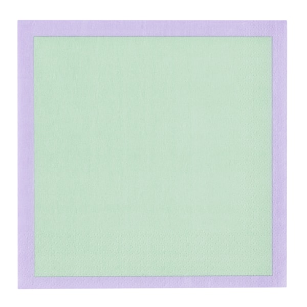 Play servett 33x33 cm 20-pack mint/lila