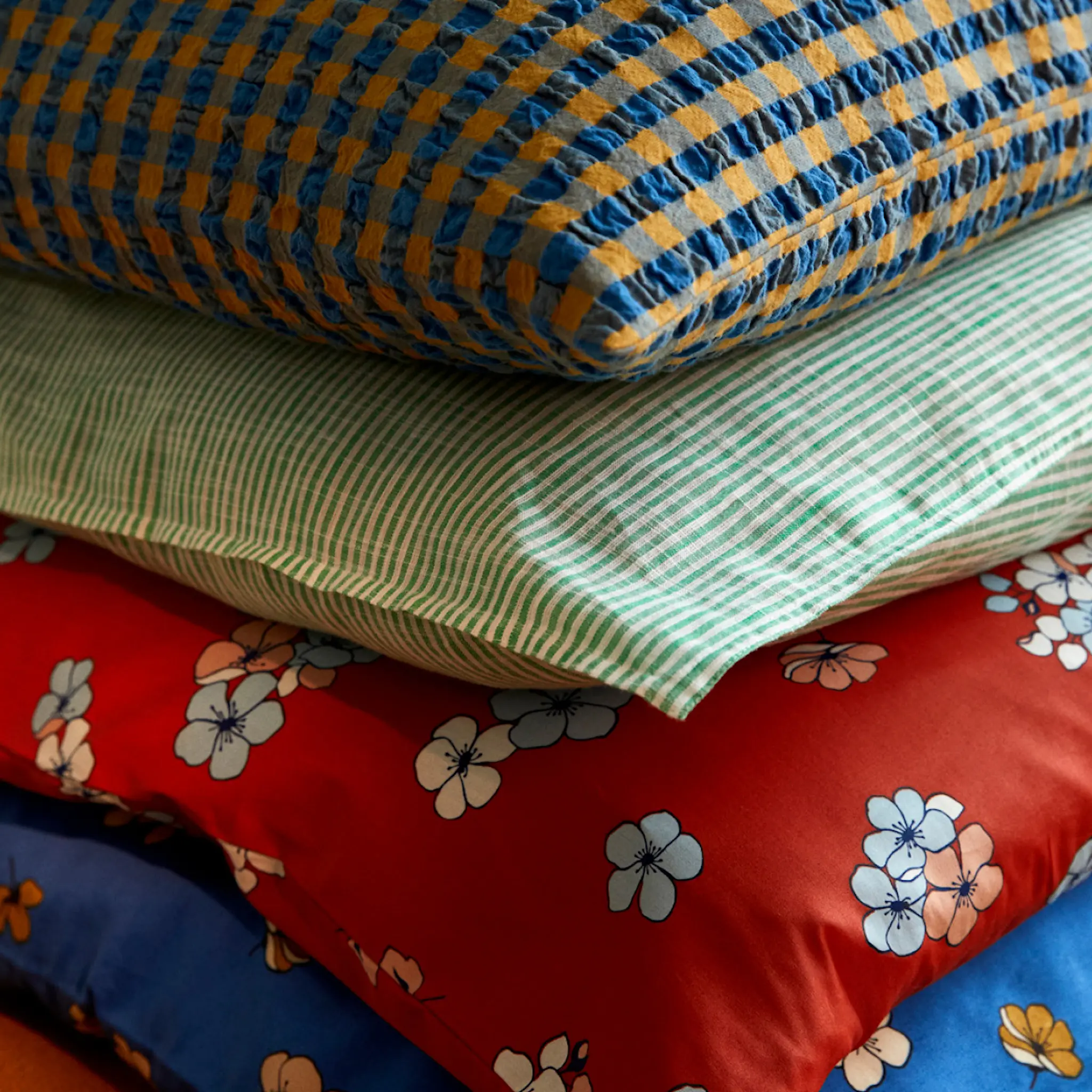 Juna Monochrome Lines Tyynyliina 70X50 cm Vihreä/Valkoinen