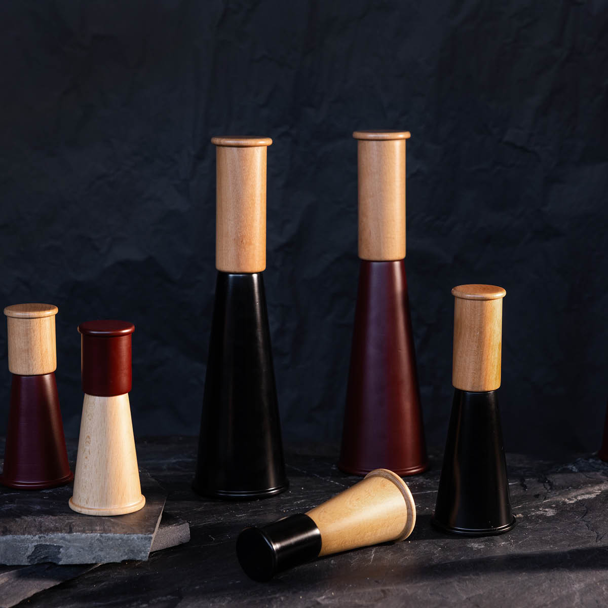 Sagaform Gurken salt- og pepperkvern 32 cm svart/brun