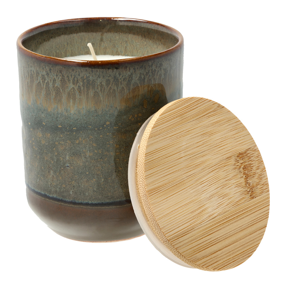 Villa Collection Iris Doftljus 8x9,5 cm Brun/Grön