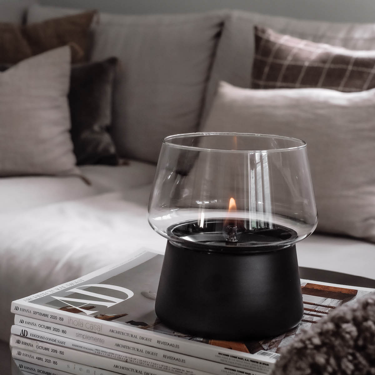 Tenderflame Amaryllis Sisustustuli 14 cm Musta