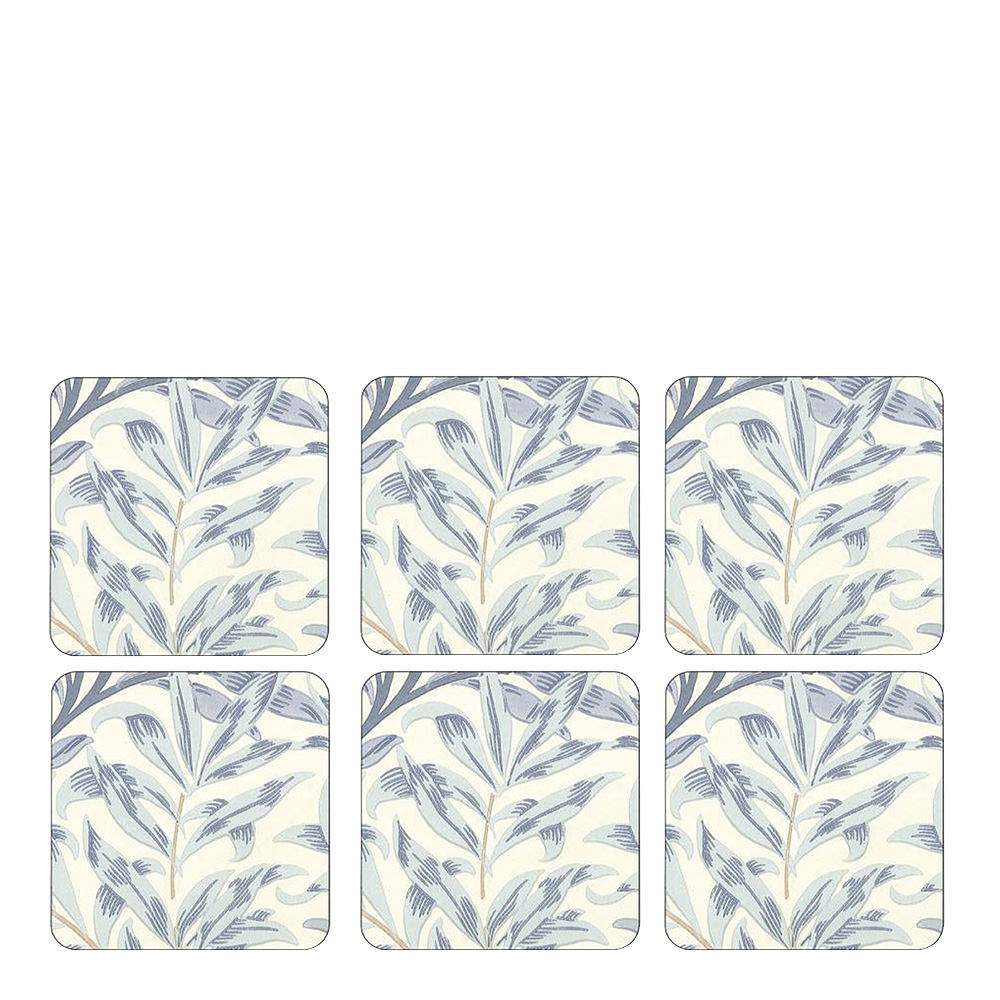 Morris & Co - Willow Bough Lasinalunen 6 kpl Sininen