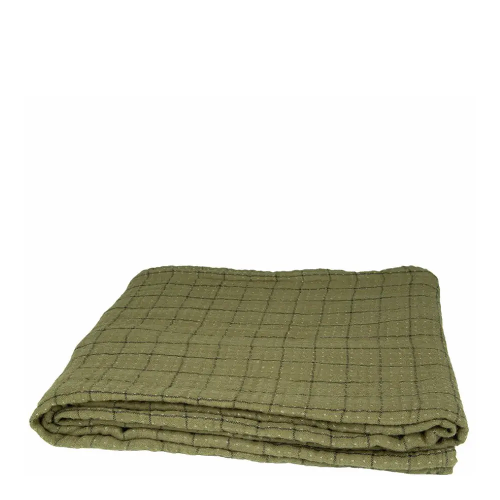 Albi duk 140x220 cm grønn/svart