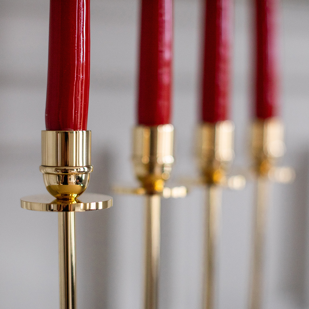 Hilke Alto Ljusstake 4 ljus Mässing