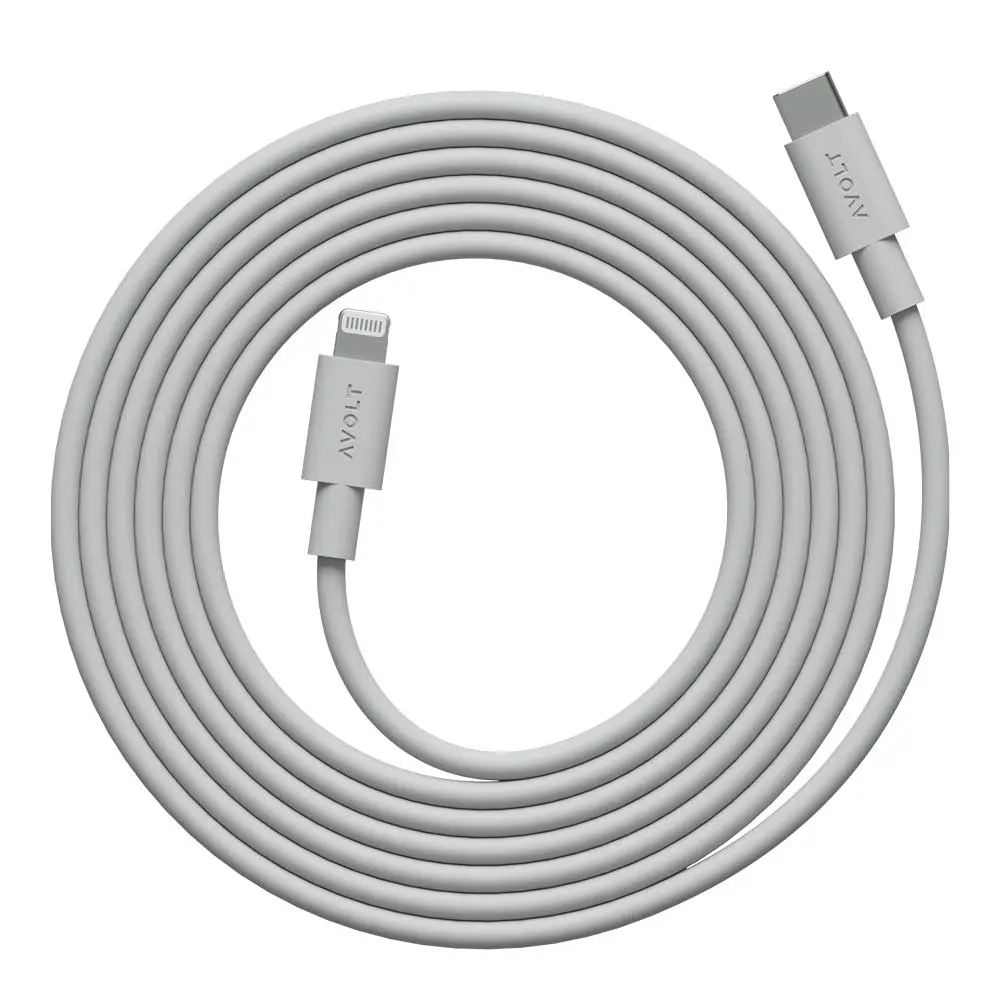 Cable 1 USB-C - Lightning Kaapeli 2 m Gotland Grey