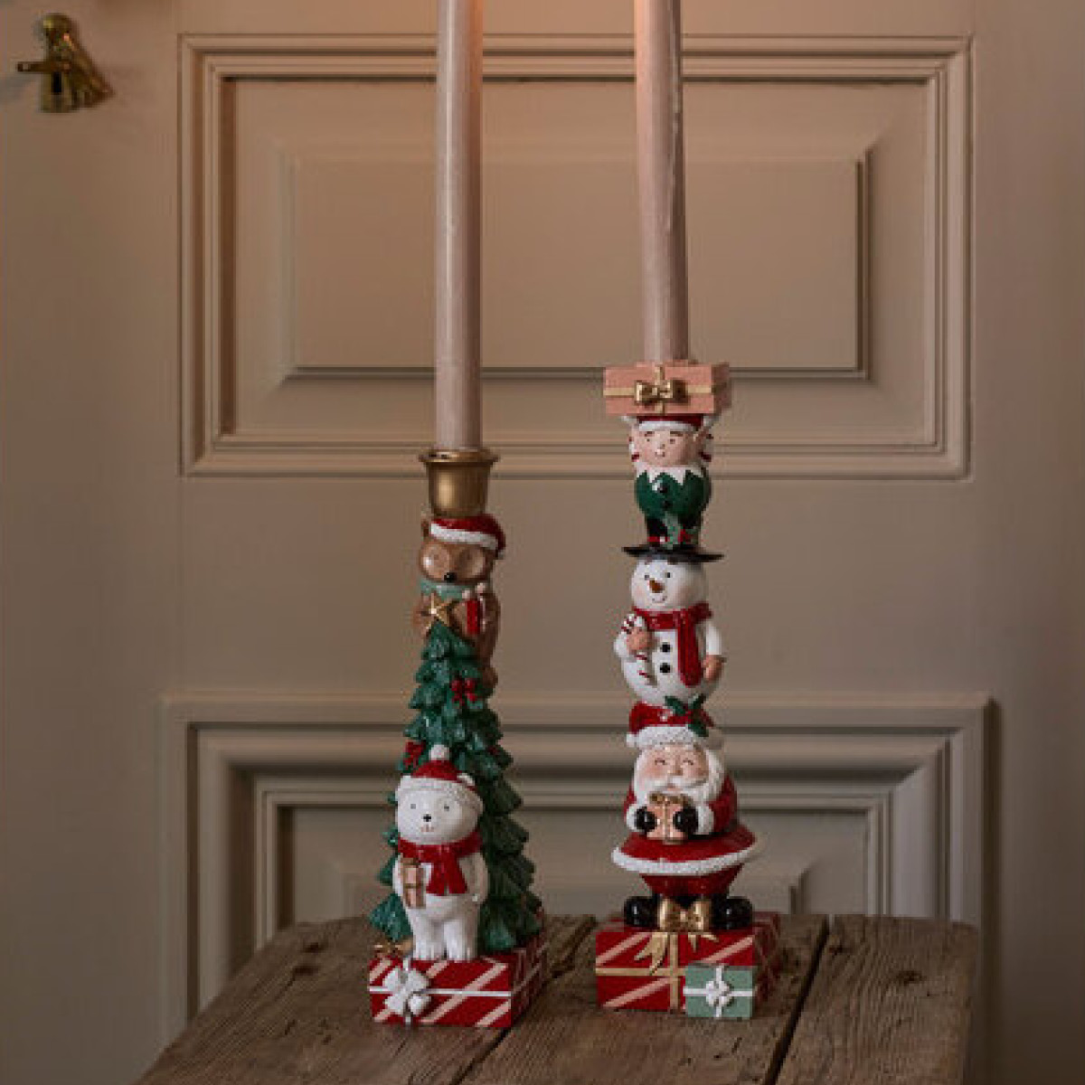 Holmen Tilde lysestake 8,5x10x27 cm multi