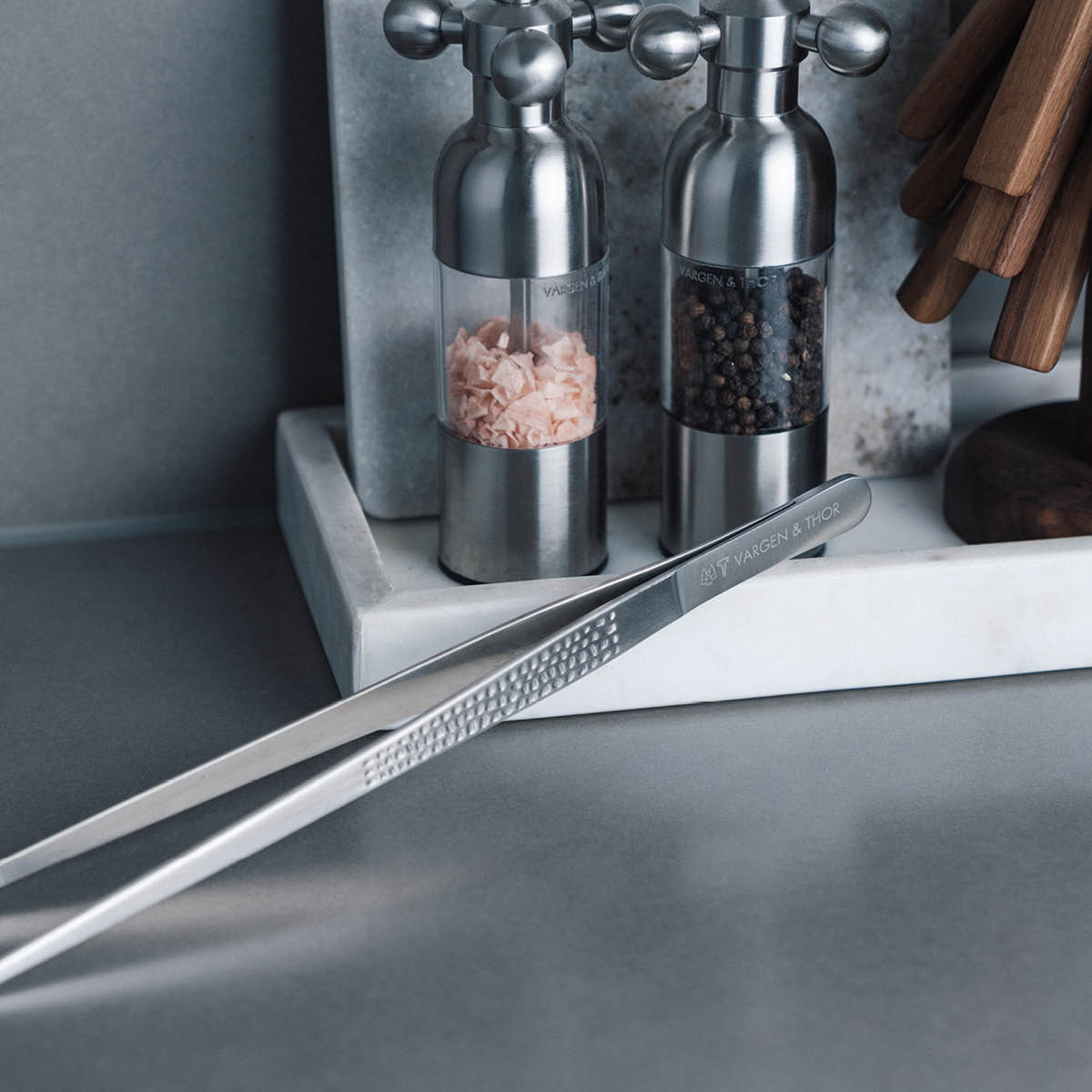 Vargen & Thor Bas stekepinsett 30 cm rustfritt stål