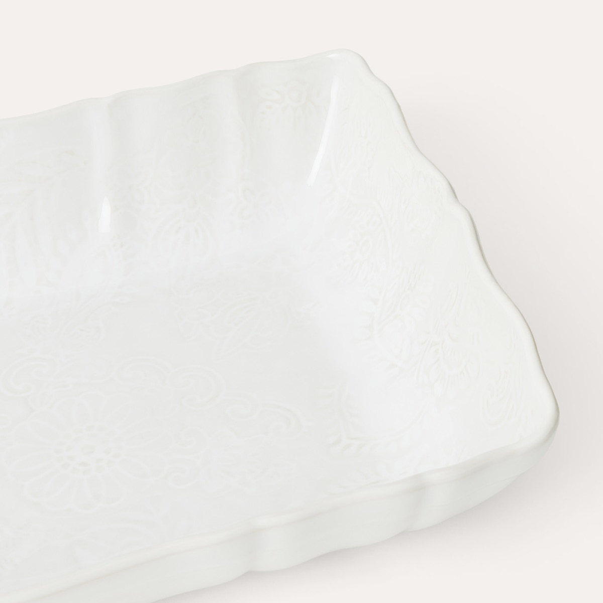 Sthål Arabesque ugnsform 35x23 cm white