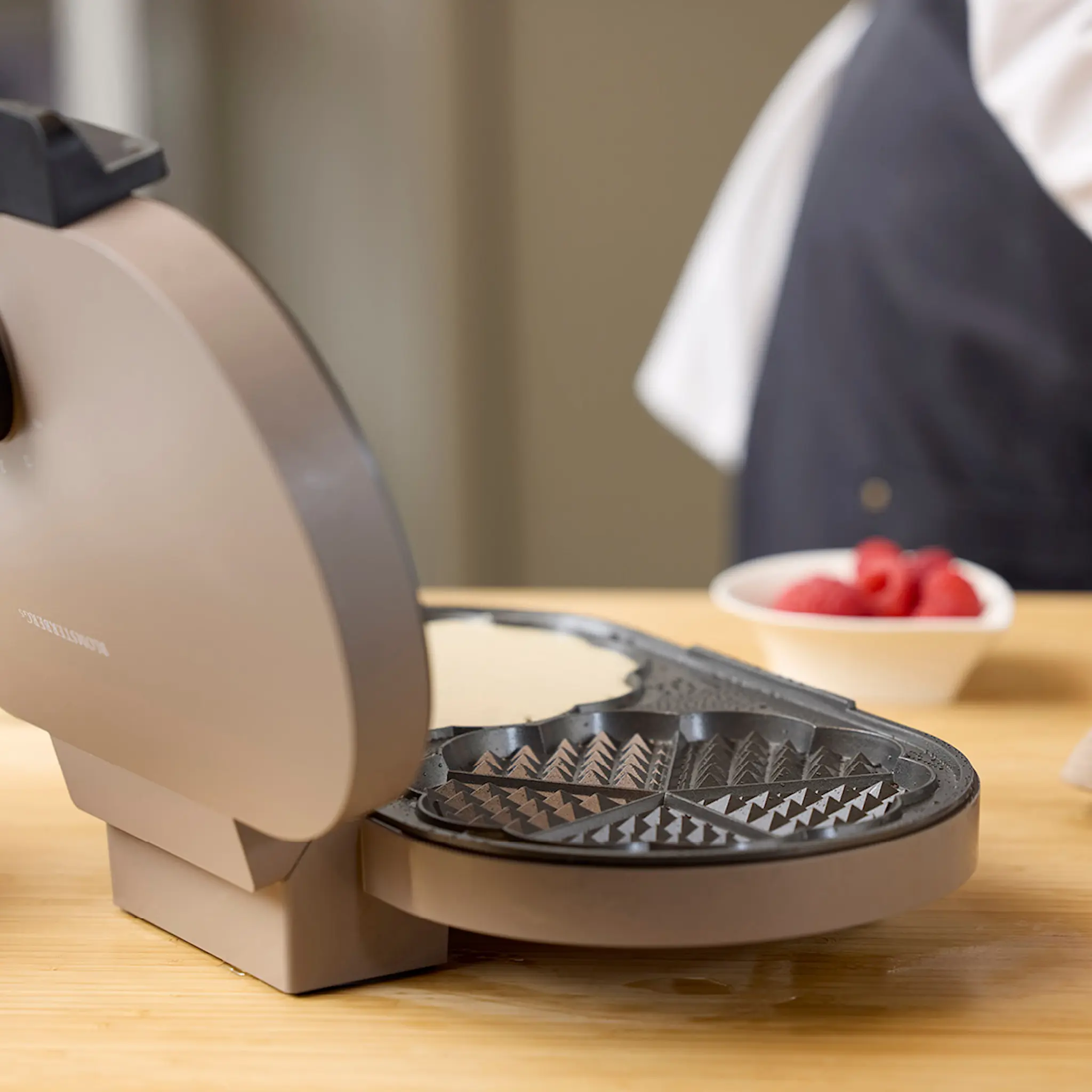 Blomsterberg Dubbelt våffeljärn 1600W latte