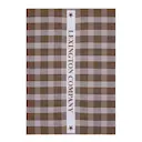 Rutig kökshandduk frotté 70x50 cm brun/vit