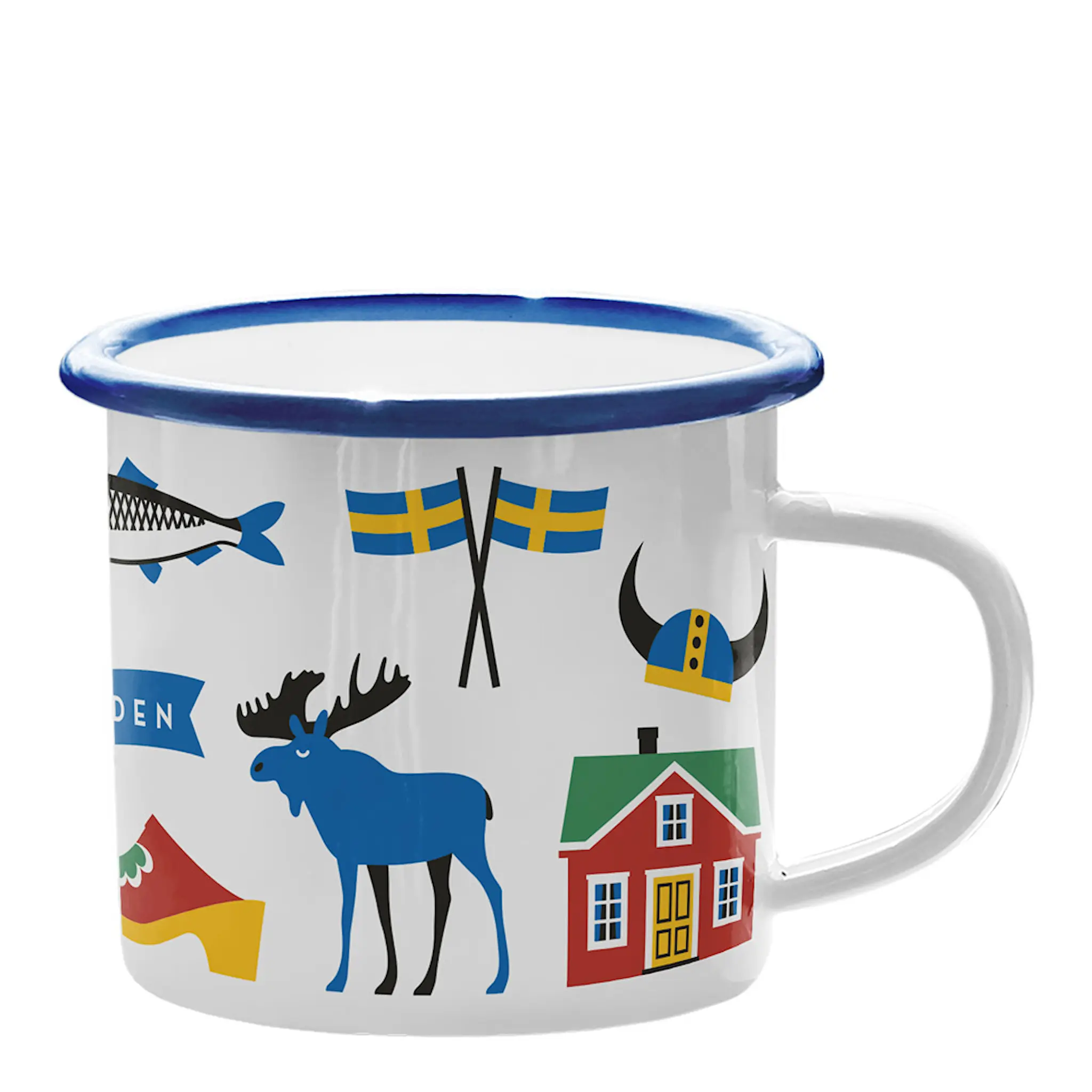 Citronelles Sweden Traditions Emaljmugg 30 cl Multi