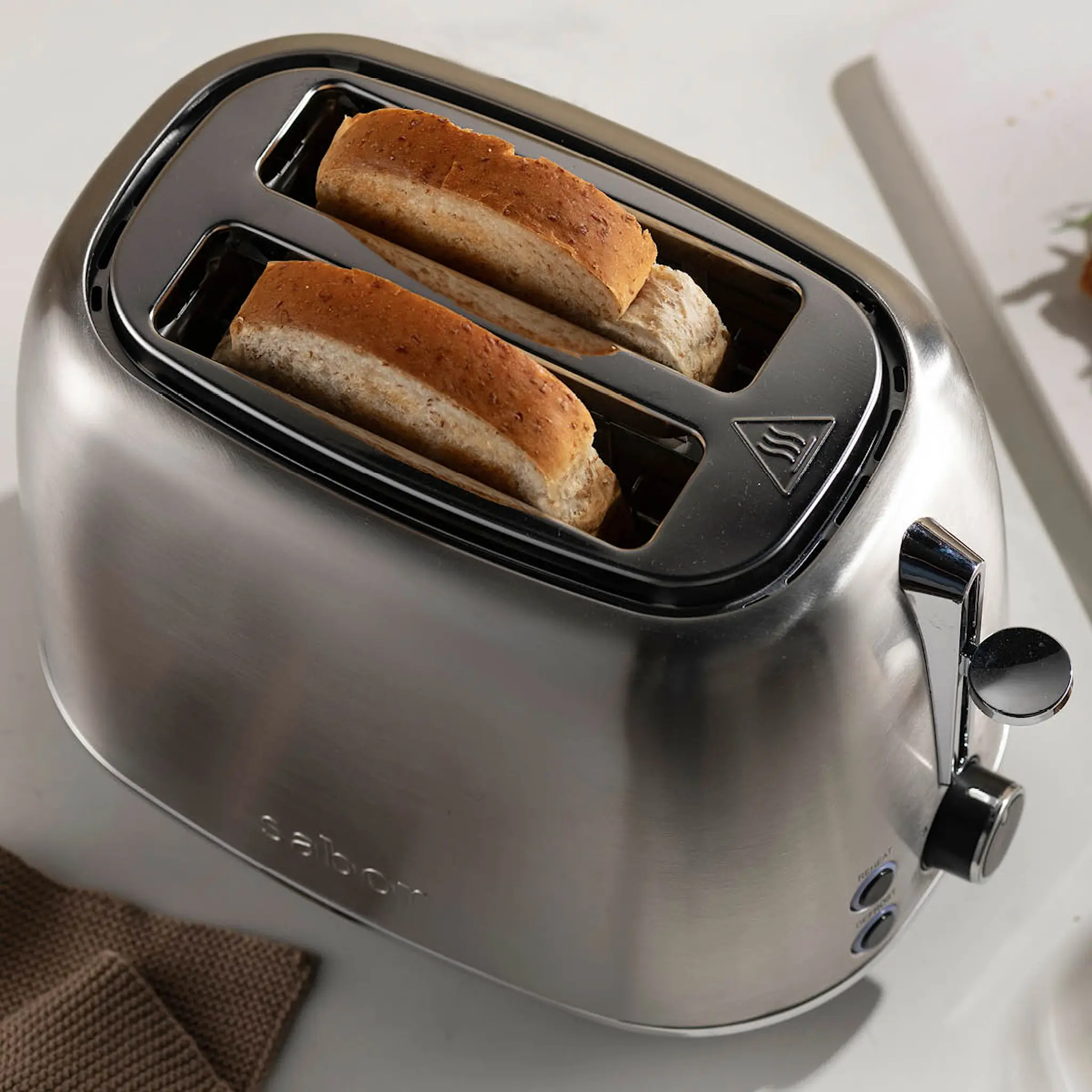 Sabor Elevation brödrost 2 skivor borstat stål