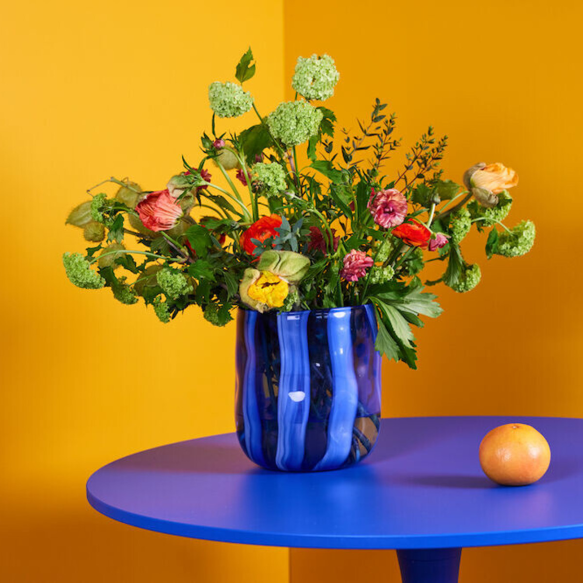 ByOn Triton Vas 21 cm Blå