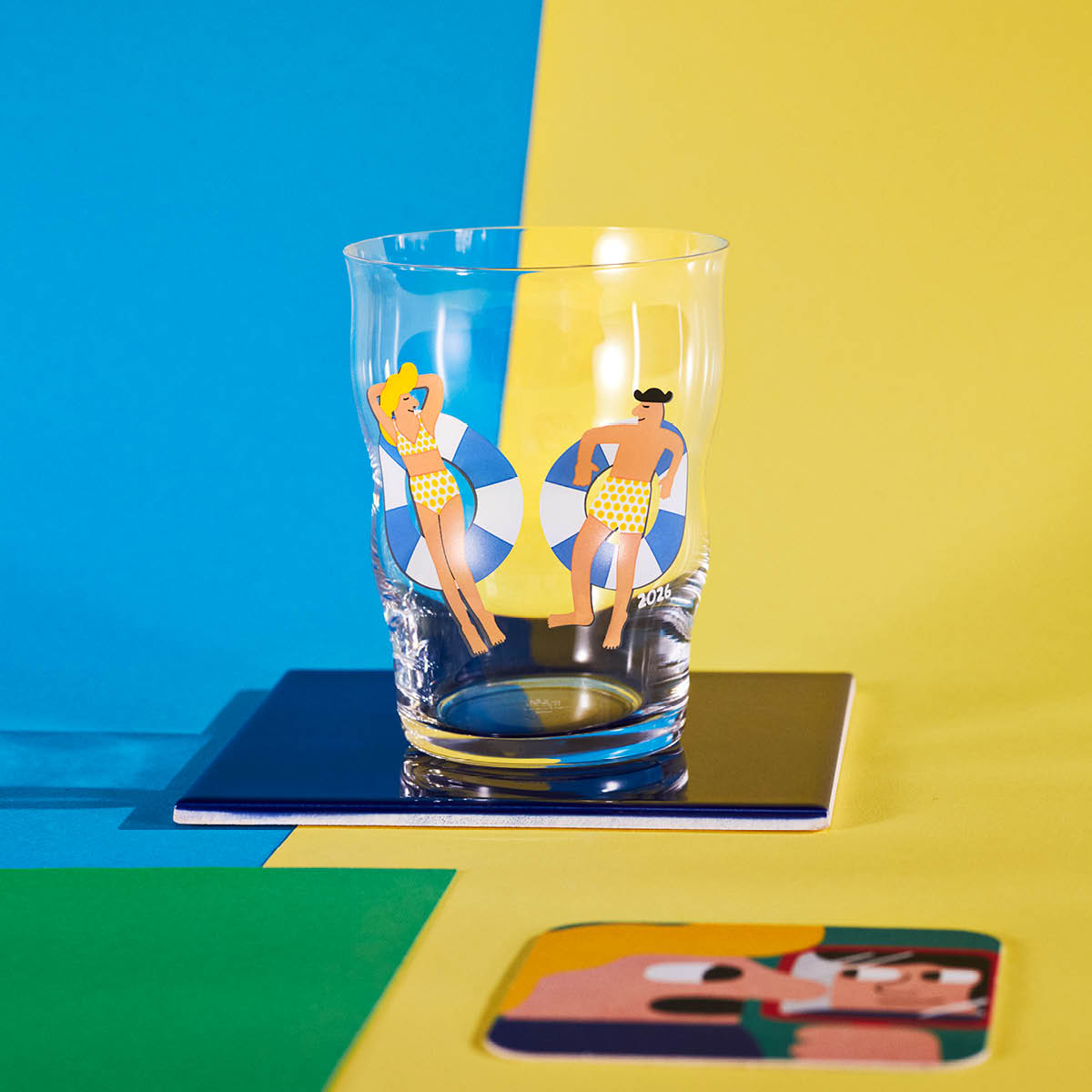 Holmegaard Mikkeller Pint Beer Glas 2026 årsglas 40 cl klar m/dekor