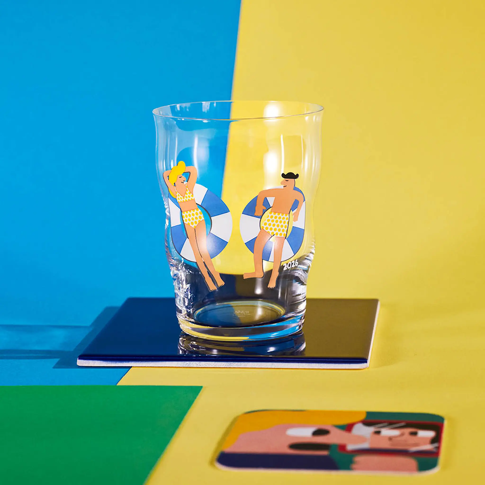 Holmegaard Mikkeller Pint Beer Glas 2026 årsglas 40 cl klar m/dekor