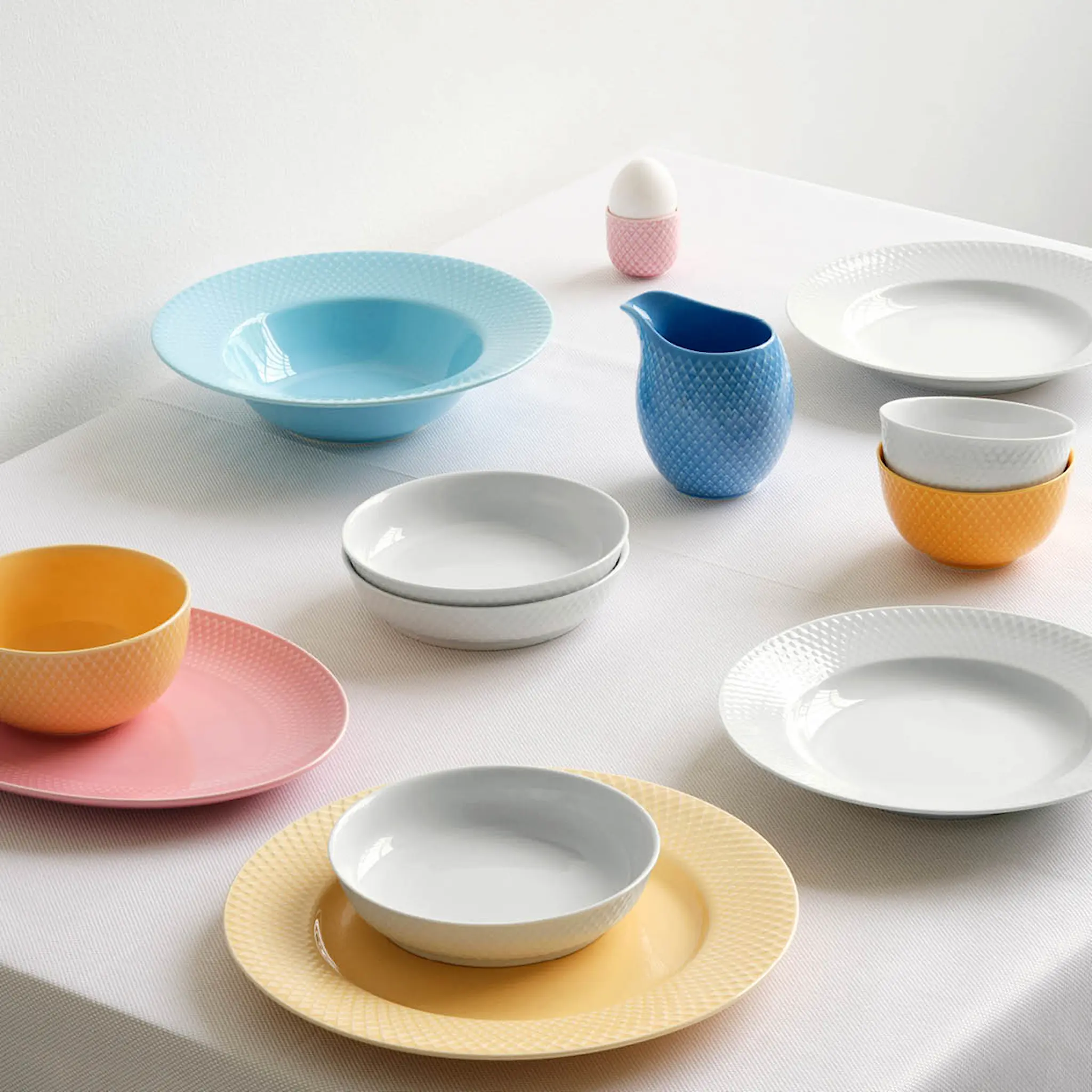 Lyngby Porcelæn Rhombe Color Tallrik 27 cm Sand