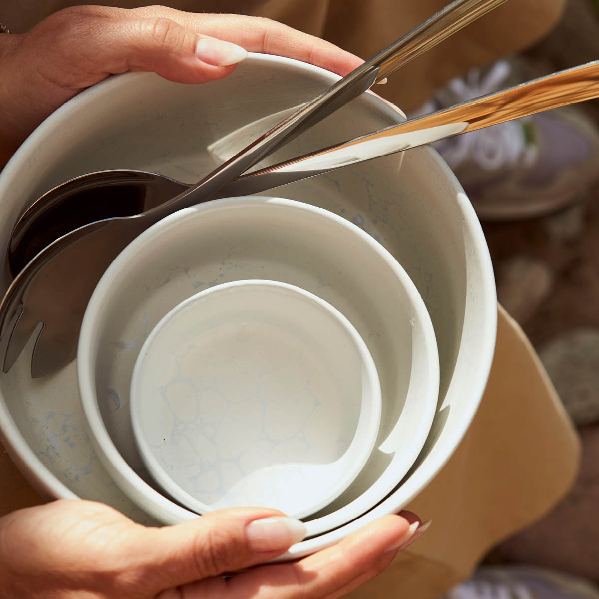 Aida Raw Skål 13,5x6 cm Vit