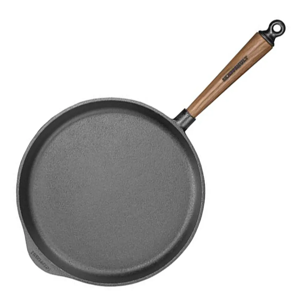 Traktørpanne 28 cm med valnøtt håndtak