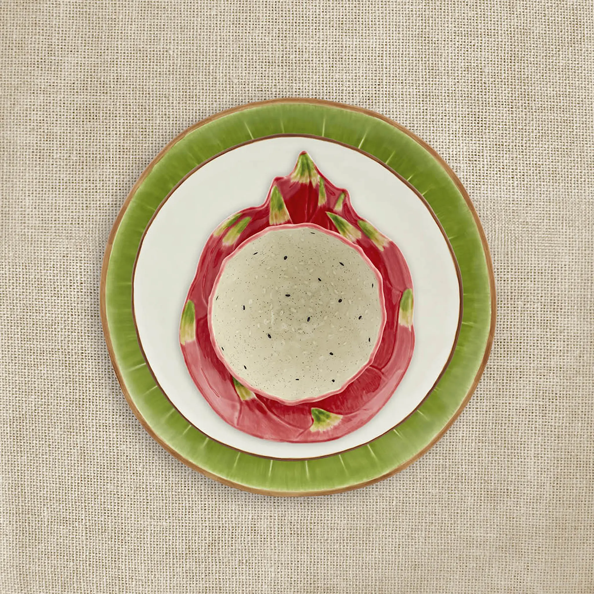 Bordallo Pinheiro Tropical Fruits skål 50 cl dragefrukt