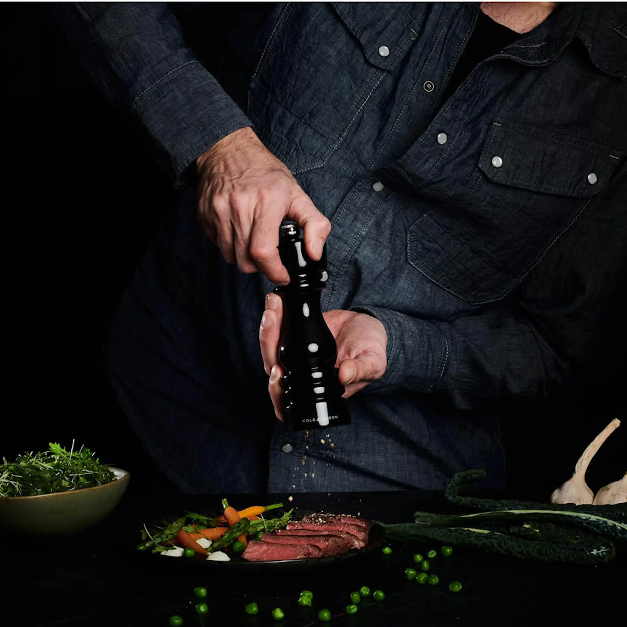 Cole & Mason London Pepparkvarn 18 cm Svart