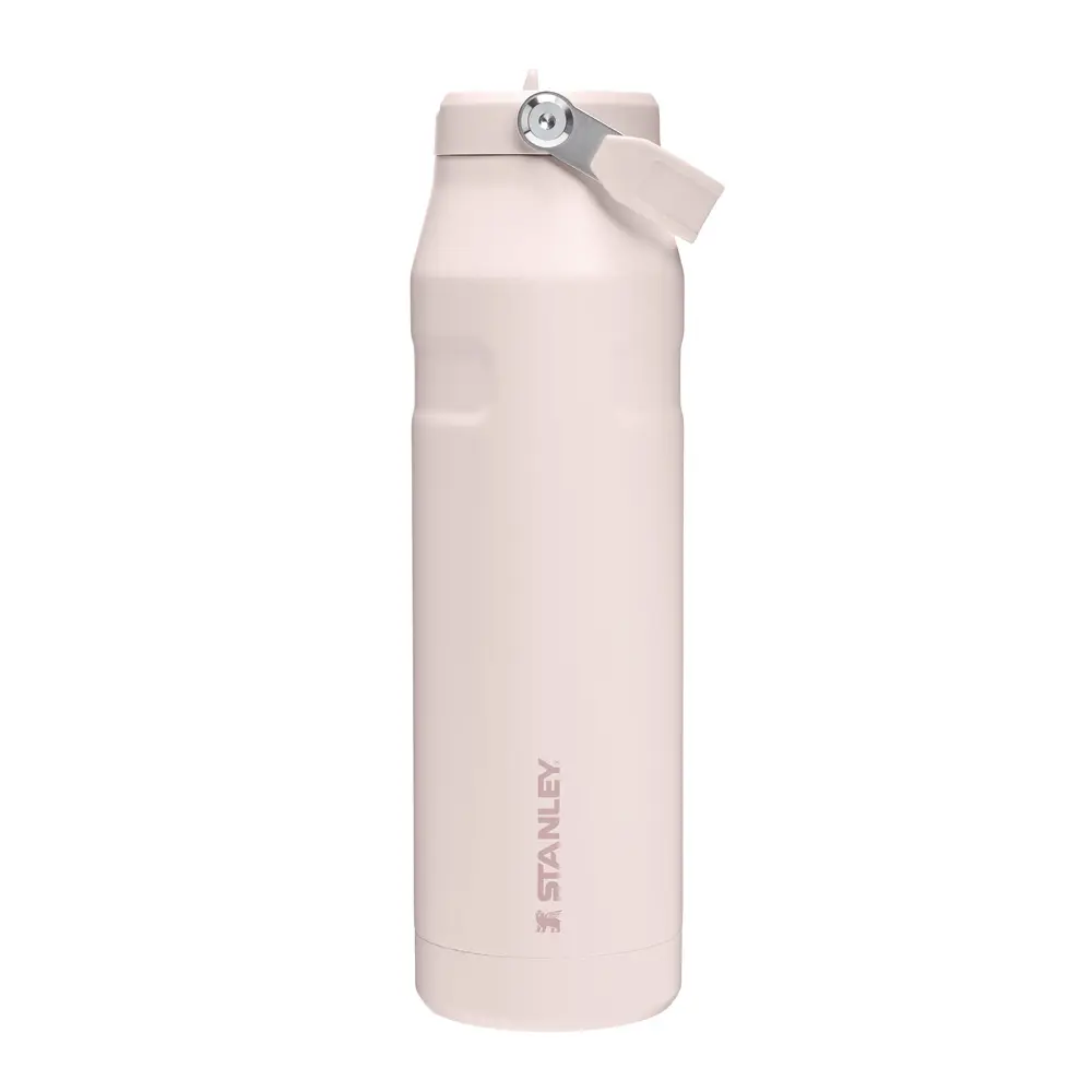 Iceflow flip straw tumbler termoflaske 1L rose quartz