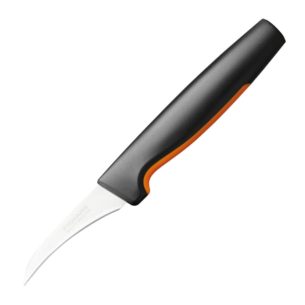 Fiskars Functional Form kuorimaveitsi kaareva 26 cm musta/ruostumaton teräs