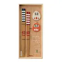 Gåvoset ätpinnar och pinnstöd ränder