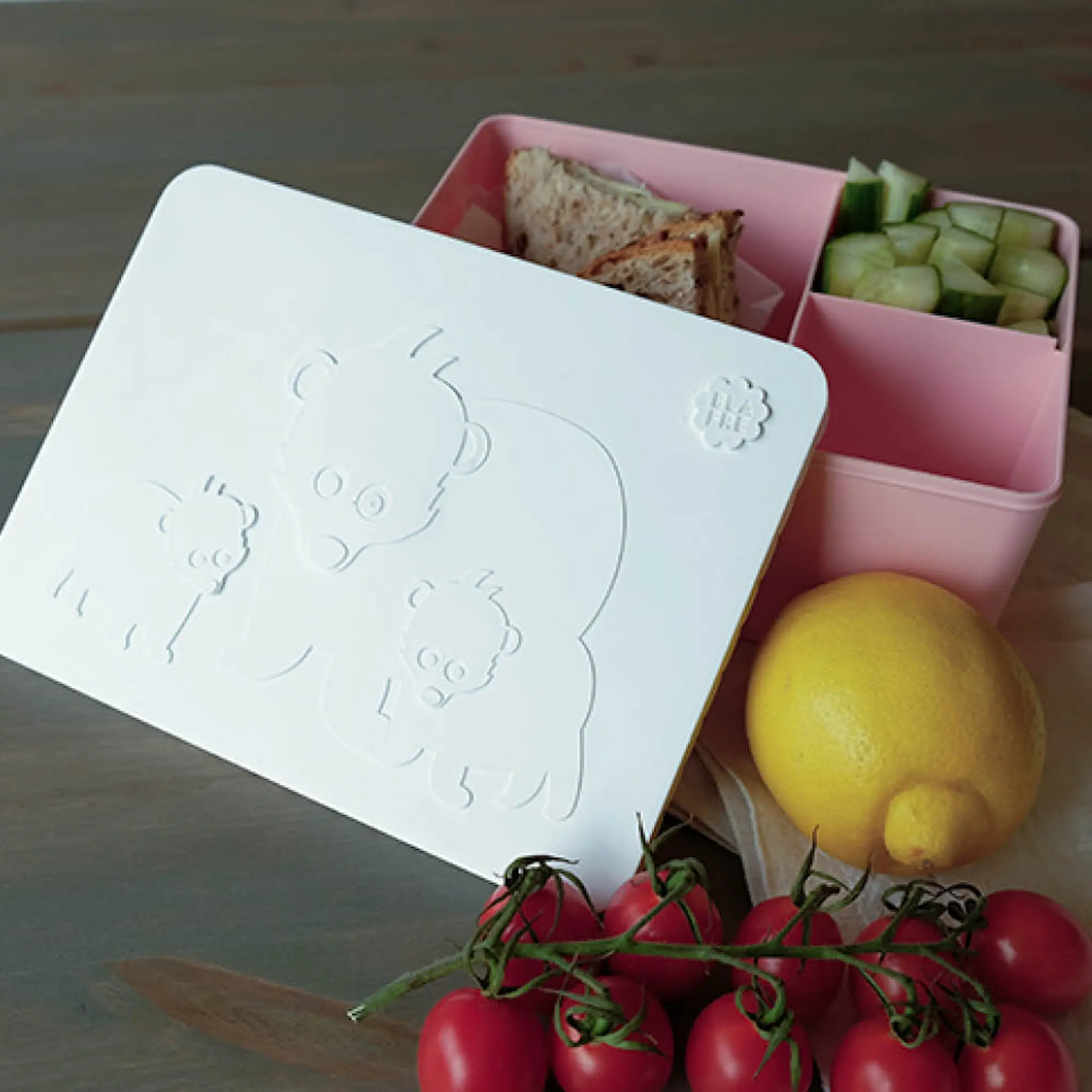 Blafre Karhu Eväsrasia 3 lokeroa 14x19 cm Valkoinen/Vaaleanpunainen