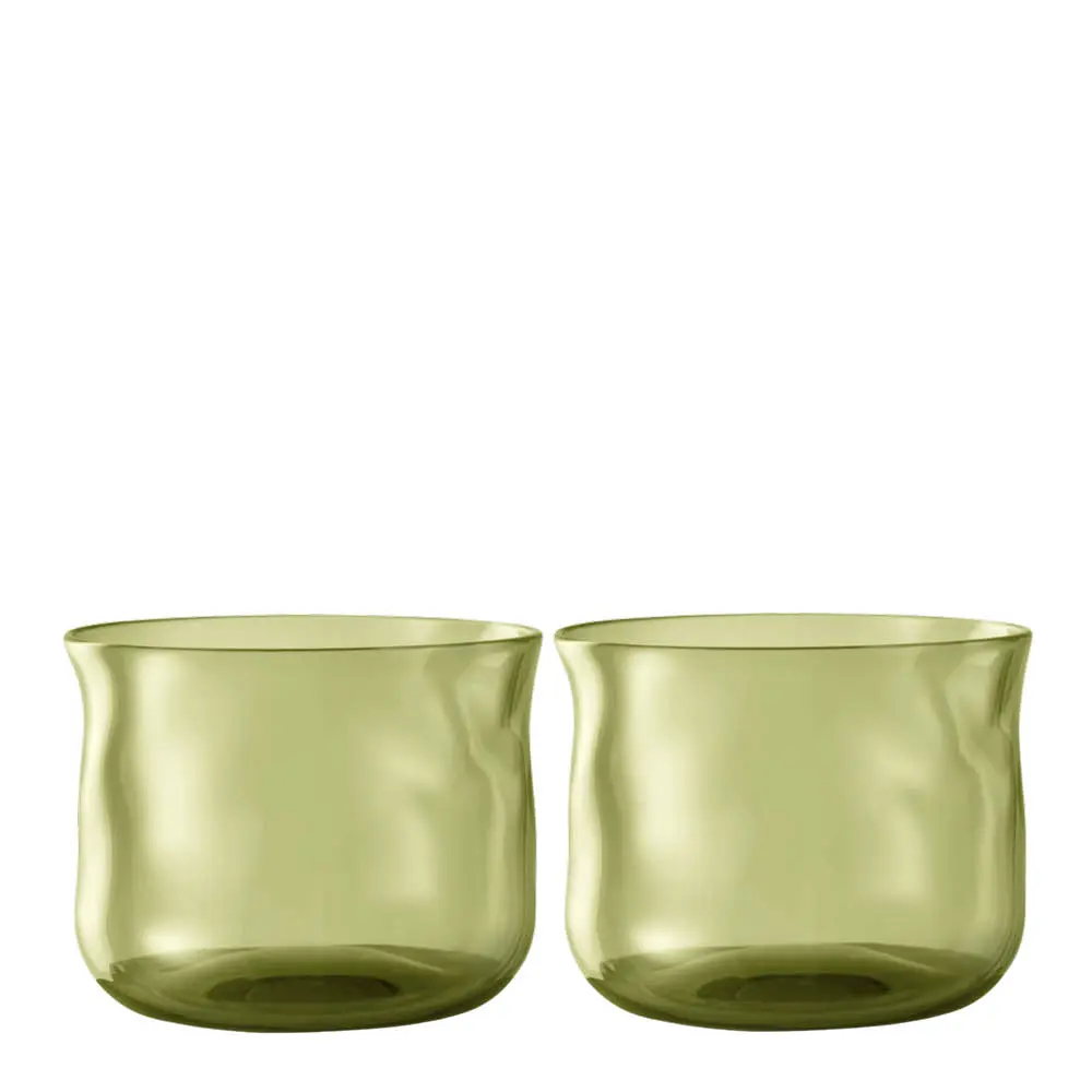 Swirl tumbler glass small 24 cl 2 stk Moss