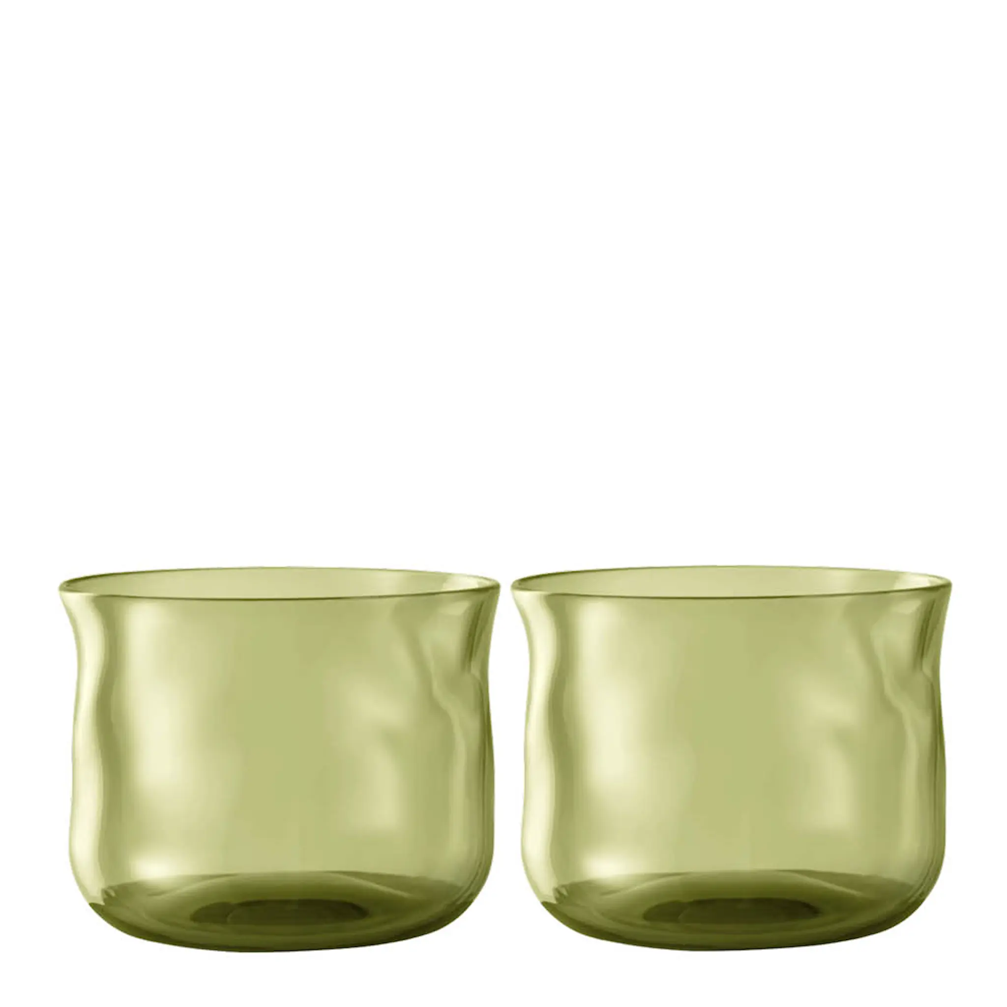 Paveau Swirl tumbler glass small 24 cl 2 stk Moss