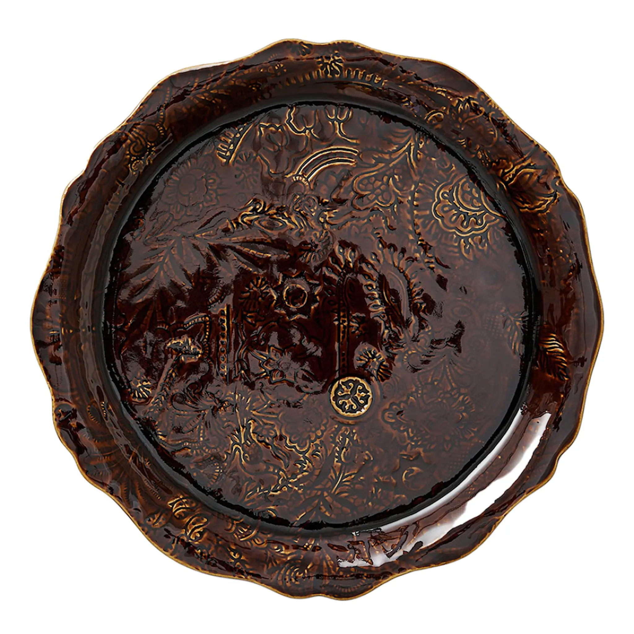 Sthål Arabesque serveringsfat 34 cm coffee