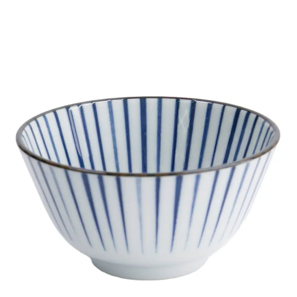 Natsu Tokusa Riisikulho 12x6,4 cm 0,35 L Sininen/Valkoinen