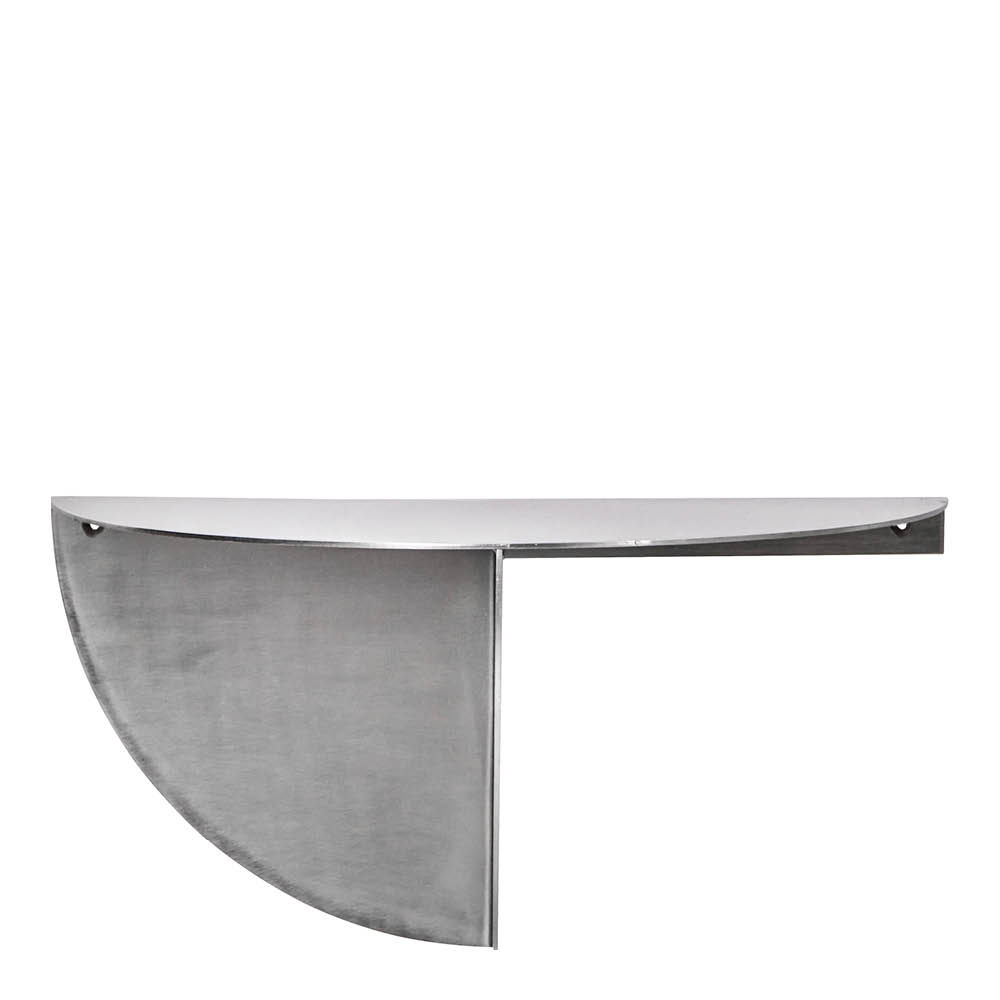 House Doctor - Seinä­hylly Mega raudasta 18x36,5x18 cm harjattu hopeaviimeistely