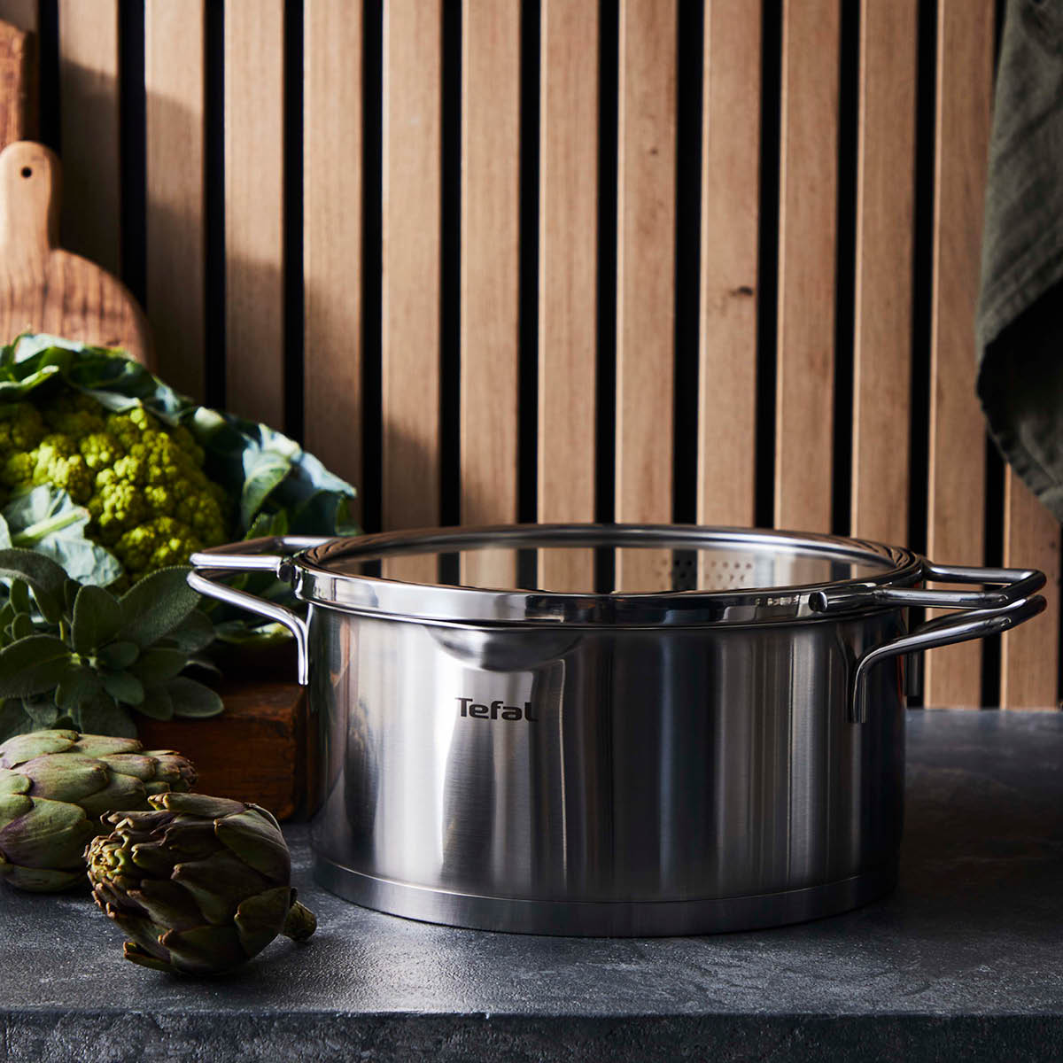 Tefal Nordica grytesett 6 deler 1,5L/3L/5,2L rustfritt stål