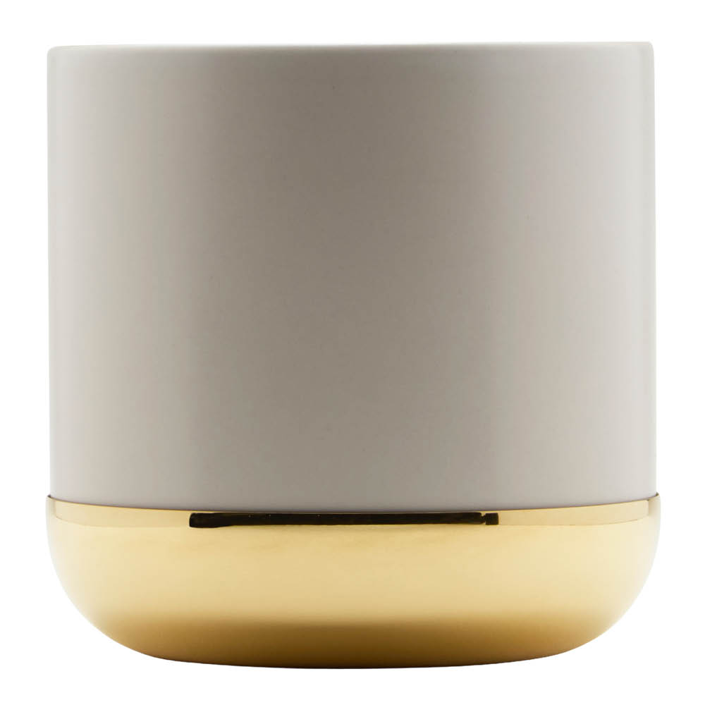 Skultuna Nurture Kukkaruukku 12 cm Luonnonvalkoinen/Messinki