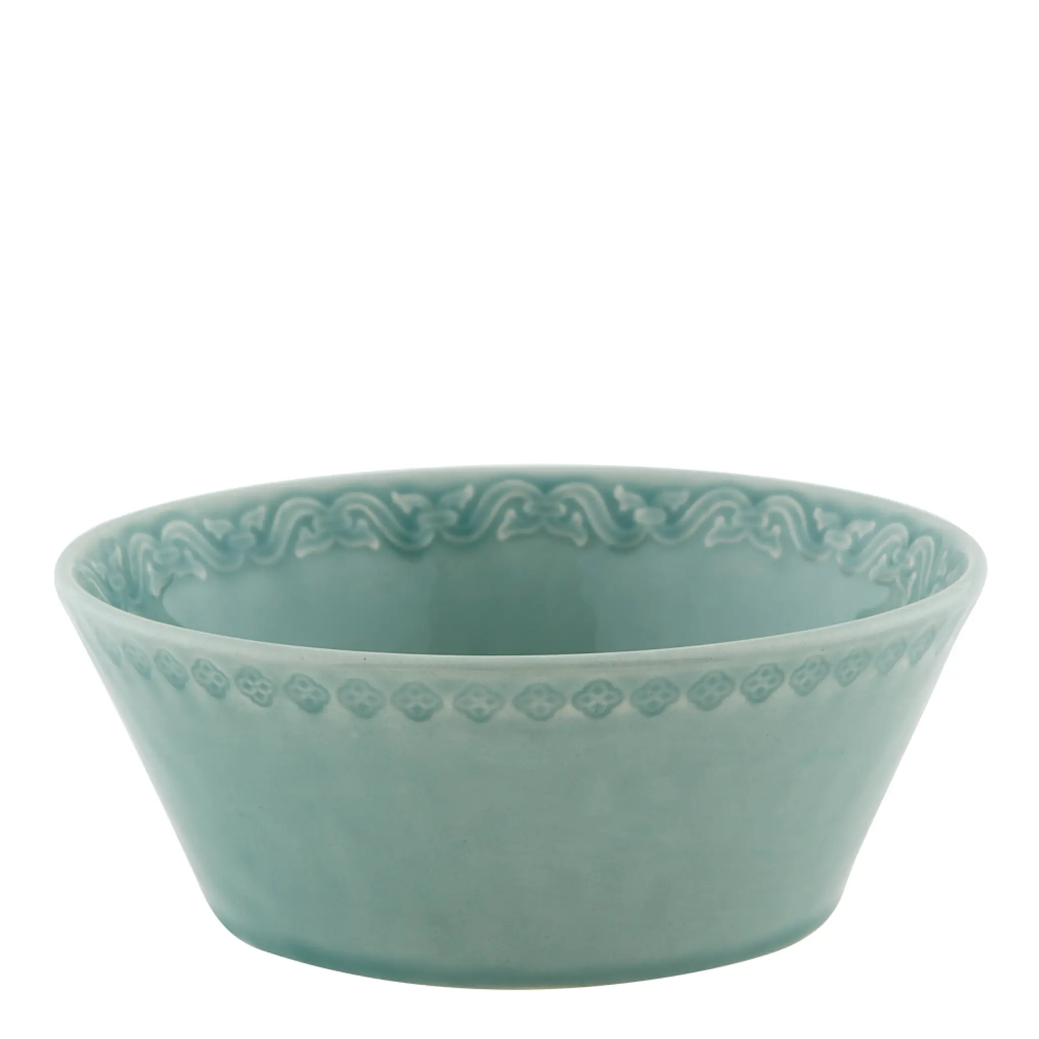 Bordallo Pinheiro Rua nova skål 16 cm aqua