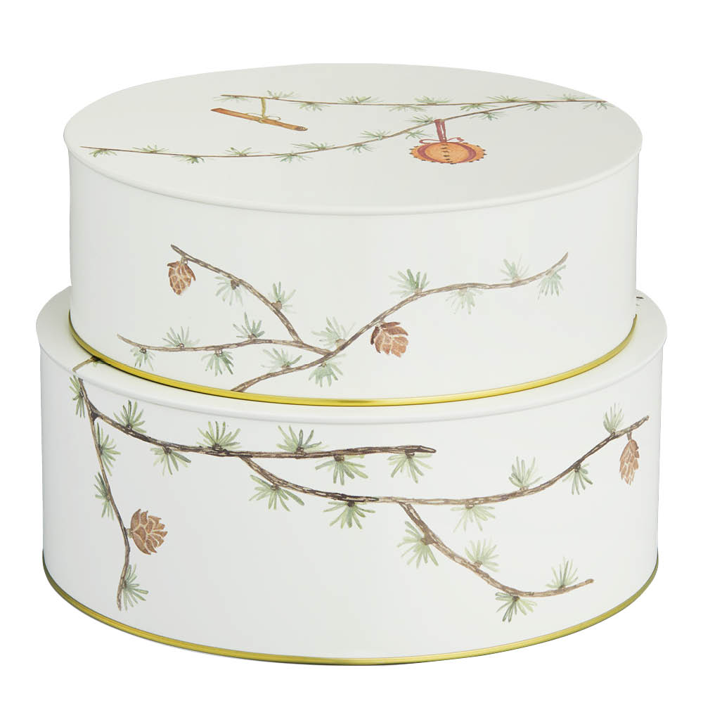 Kähler Hammershøi Christmas kakburk 20+22 cm 2 delar