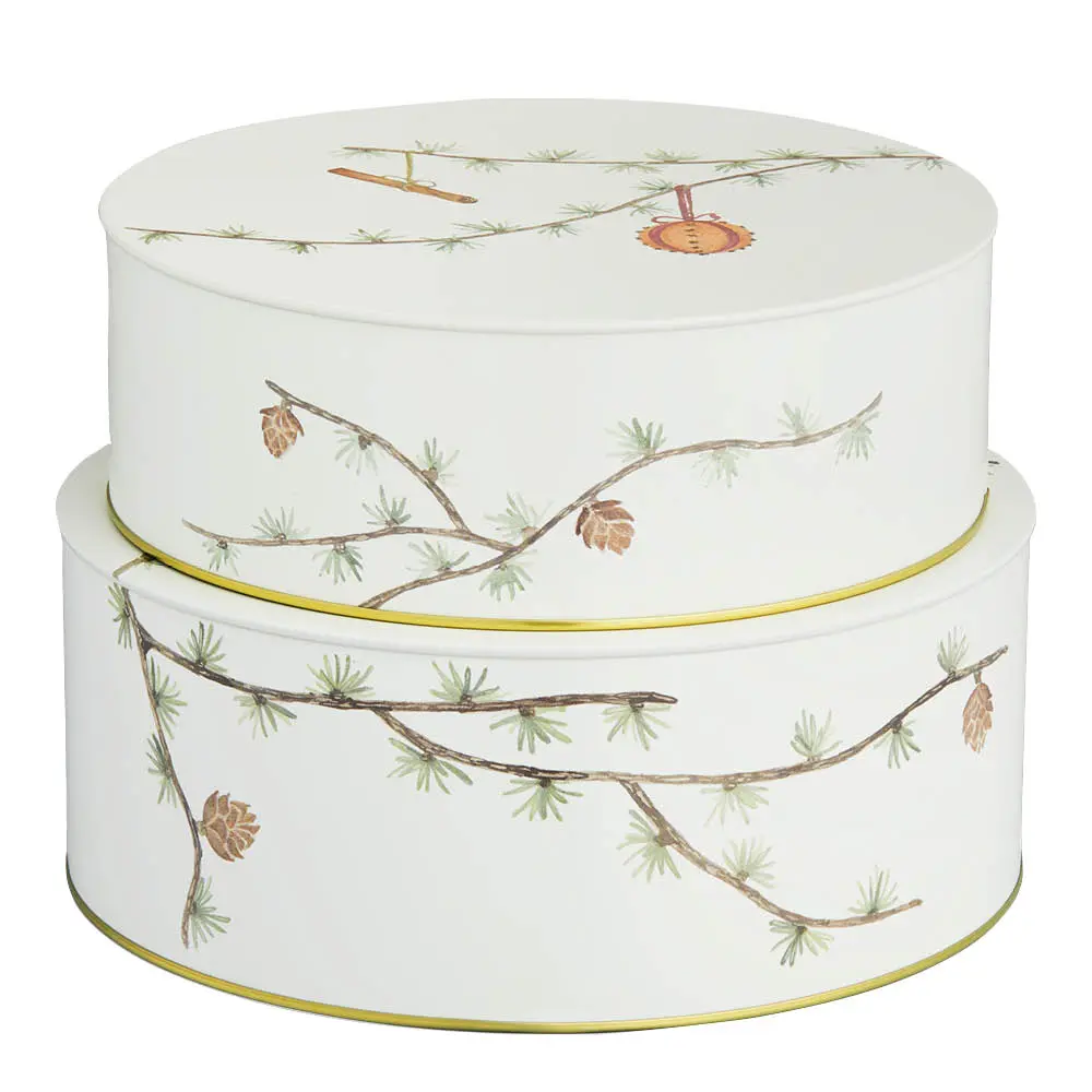 Hammershøi Christmas kakeboks Ø20/22 cm 2 stk