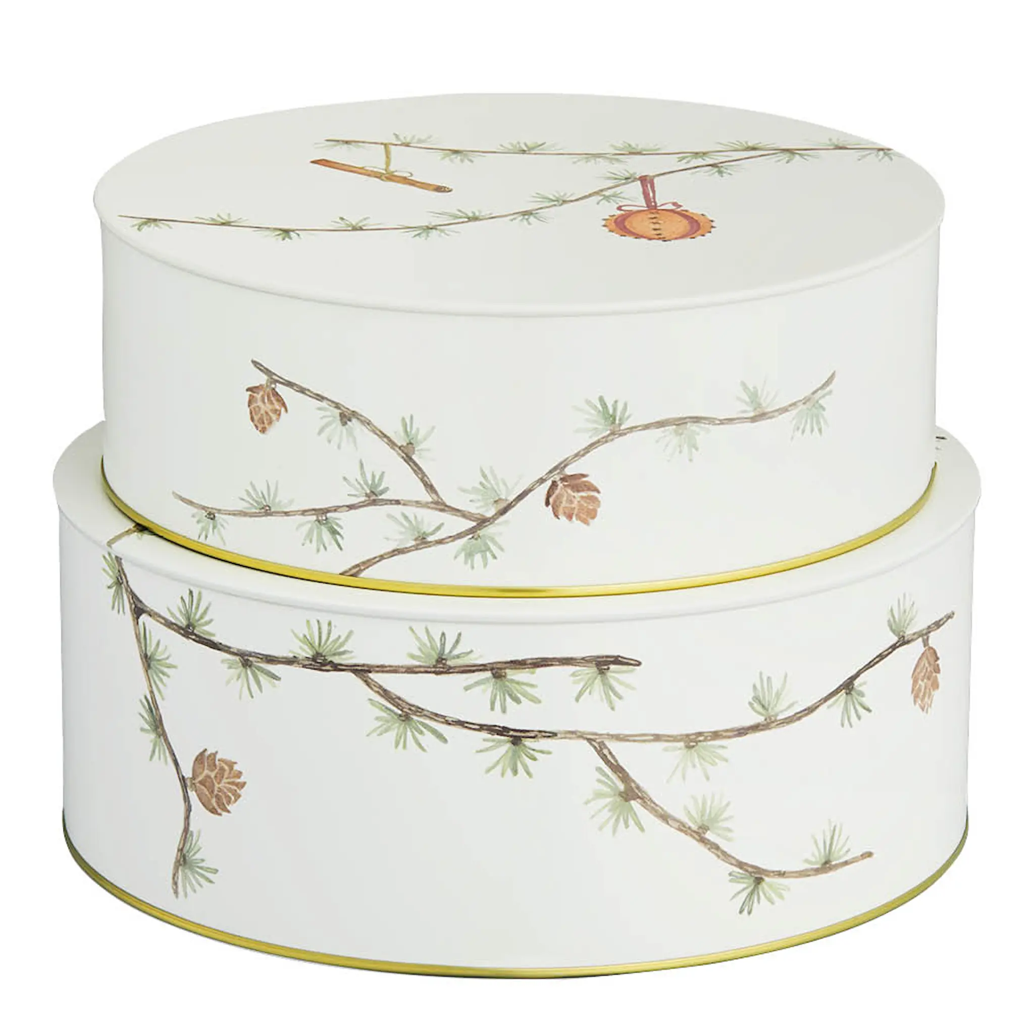 Kähler Hammershøi Christmas kakburk 20+22 cm 2 delar